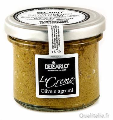 Crème d'olives vertes aux agrumes